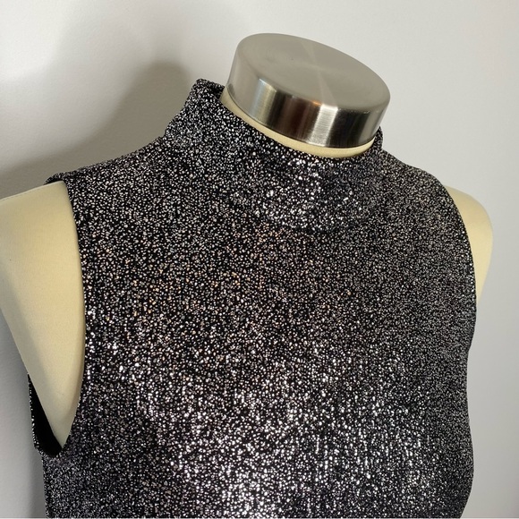 Cato Metallic Rose Gold Sparkle Ombré Dress - Picture 6 of 10